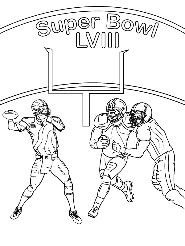 Super Bowl LVIII Para Colorir 13