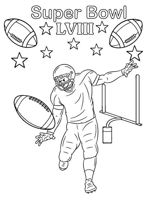 Super Bowl LVIII Para Colorir 14