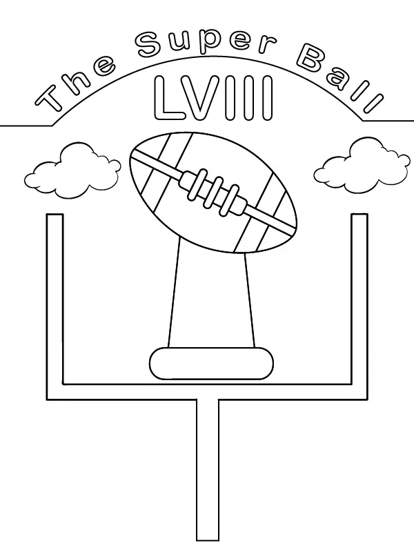 Super Bowl LVIII Para Colorir 8