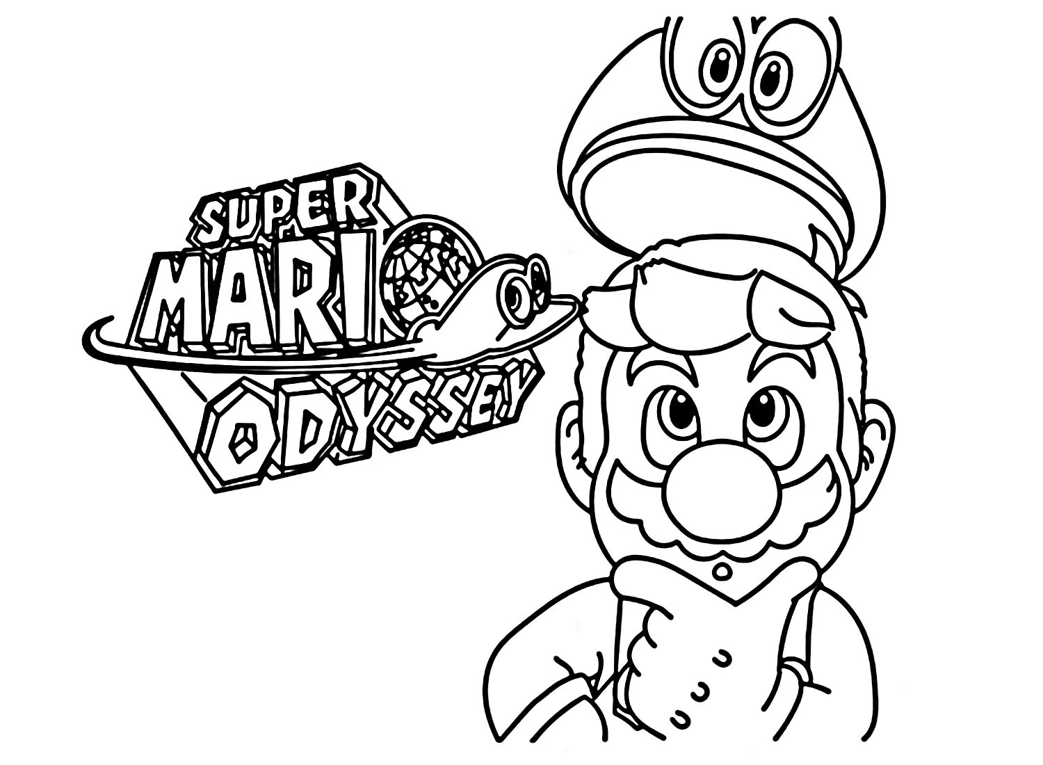 Super Mario Odyssey Coloring Pages 28