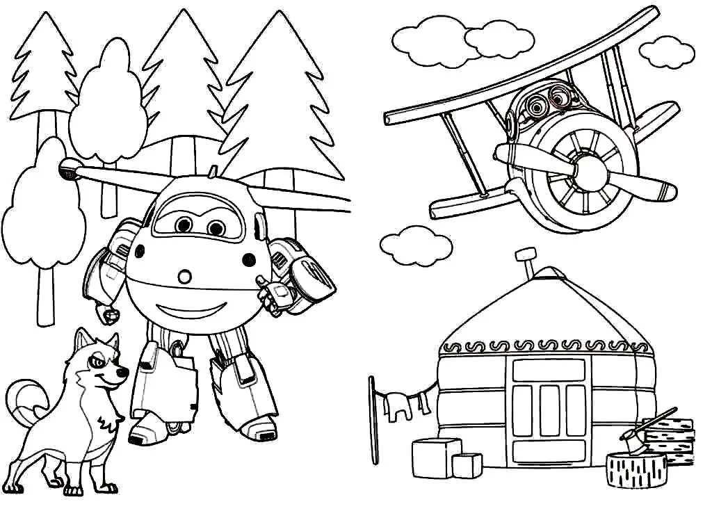 Super Wings Coloring Pages 50