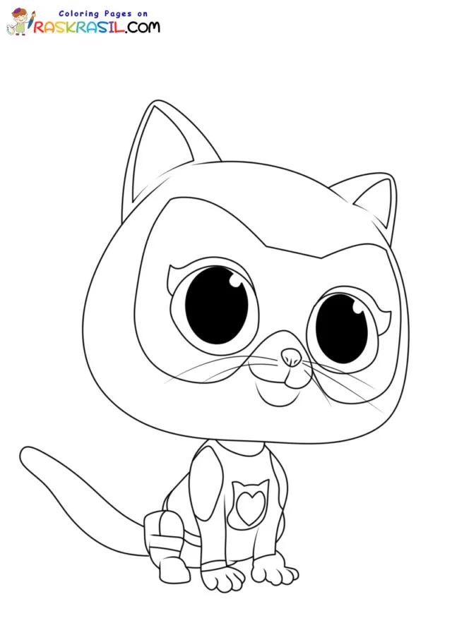 Superkitties Para Colorir 10