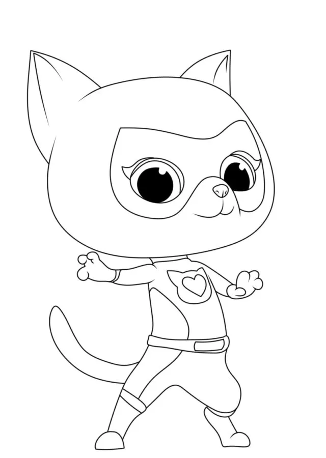 Superkitties Para Colorir 12