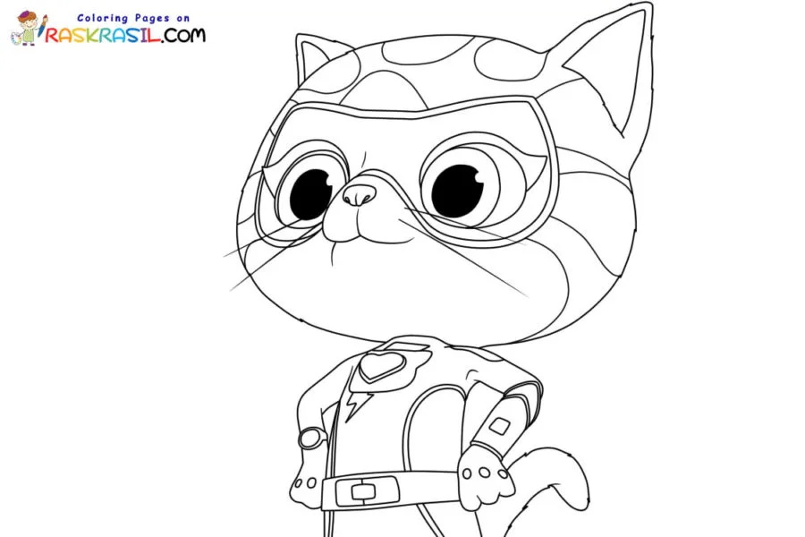 Superkitties Para Colorir 16