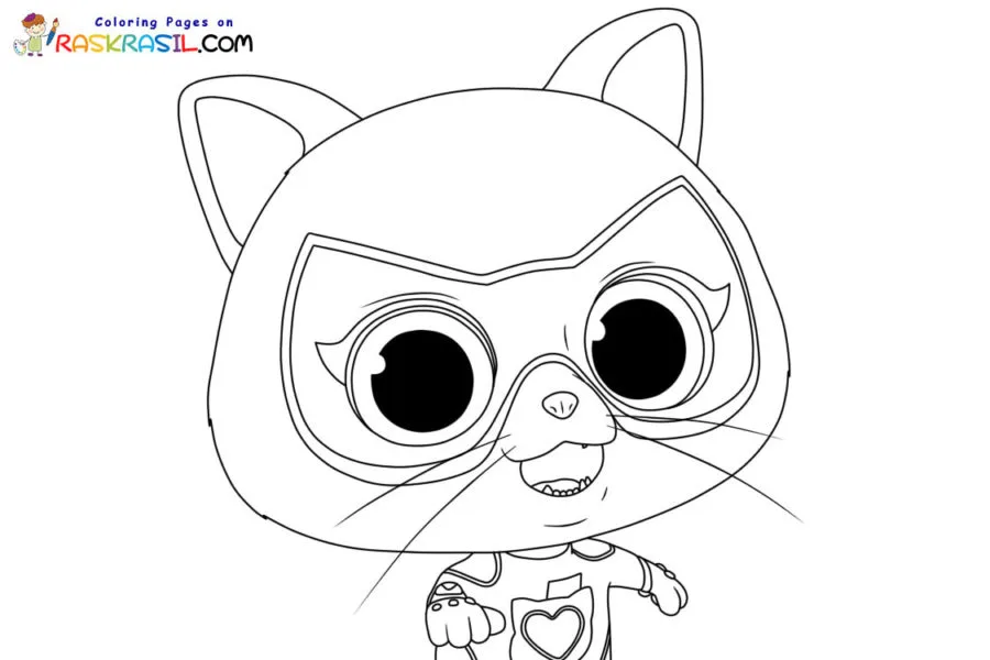 Superkitties Para Colorir 17