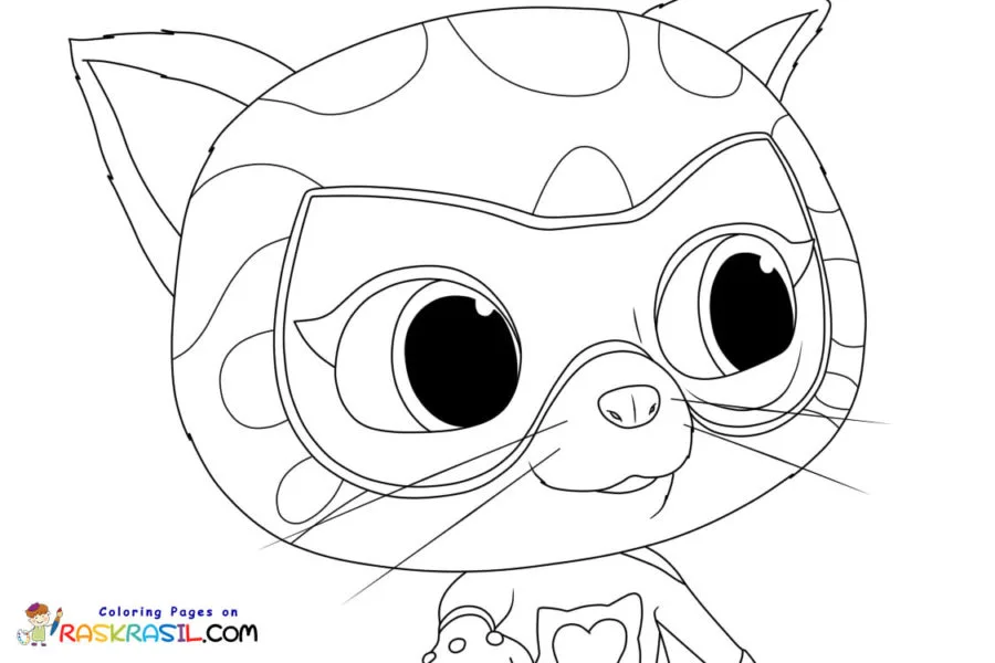 Superkitties Para Colorir 18