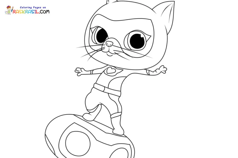 Superkitties Para Colorir 22