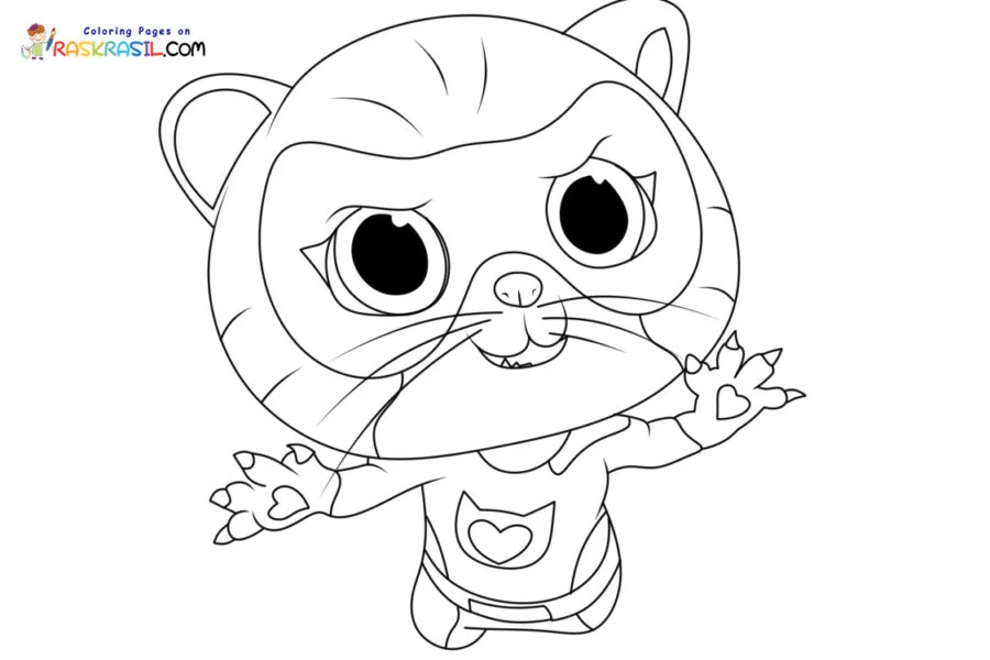 Superkitties Para Colorir 24