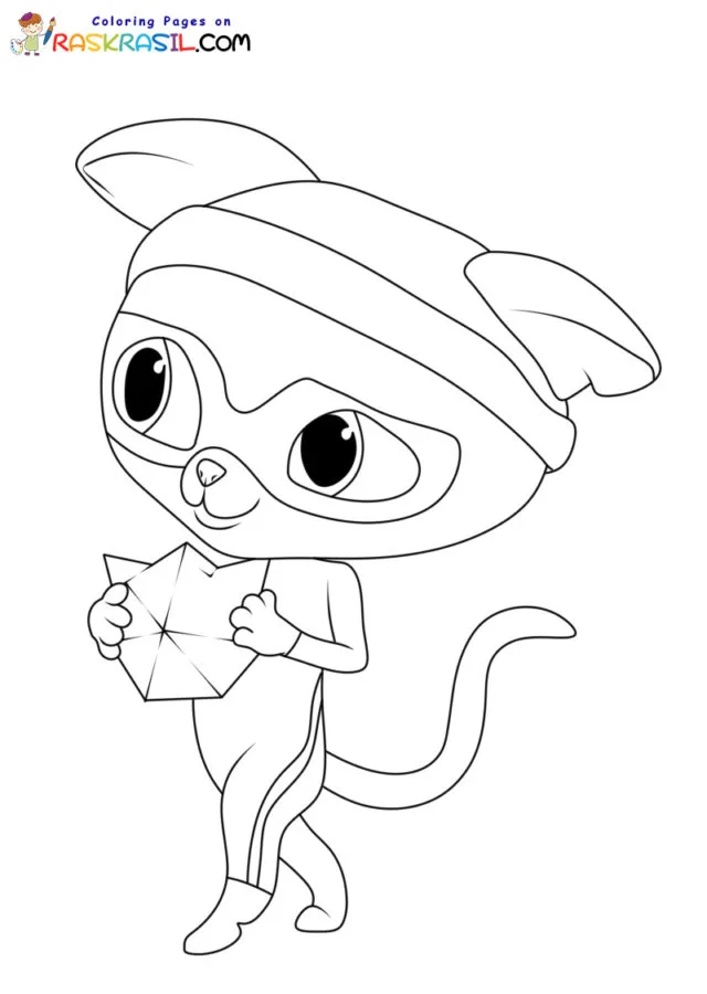 Superkitties Para Colorir 26