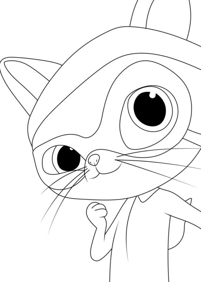 Superkitties Para Colorir 27