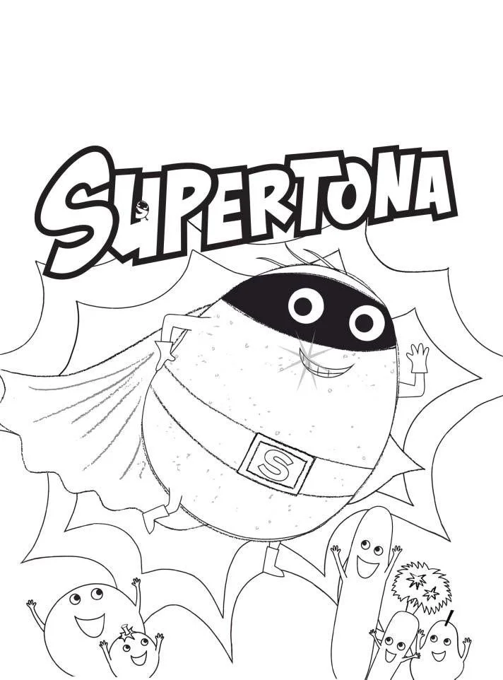 Supertato Coloring Pages 7