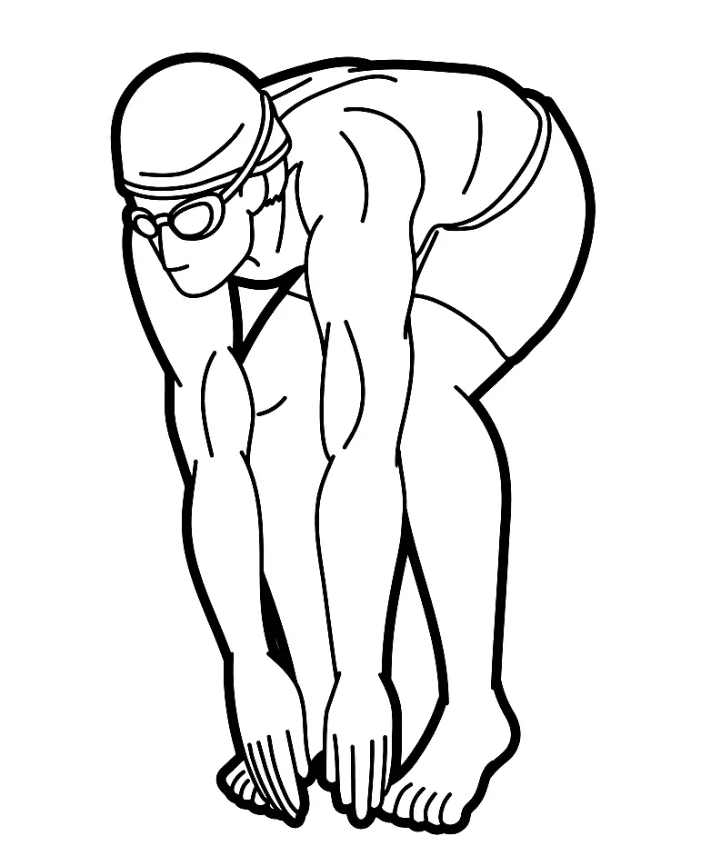 Swimming Coloring Pages 10