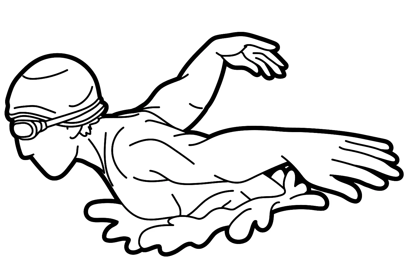 Swimming Coloring Pages 12