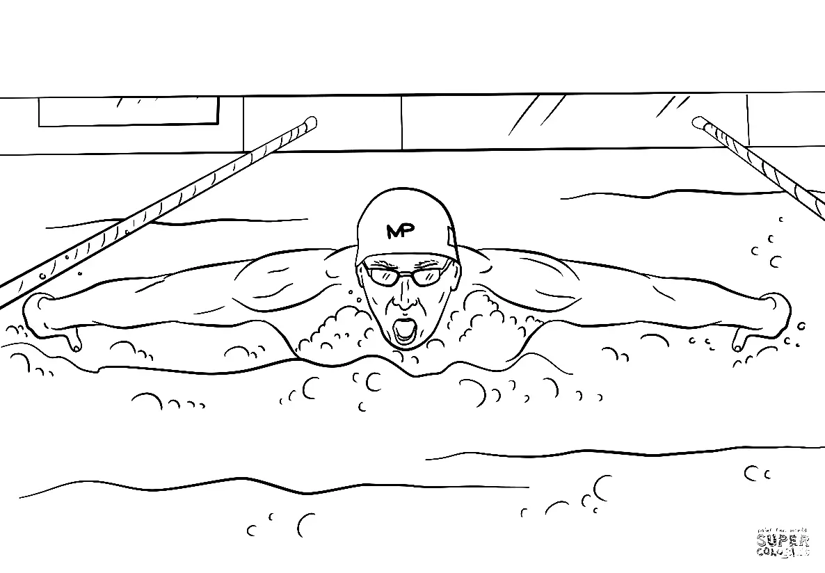 Swimming Coloring Pages 17