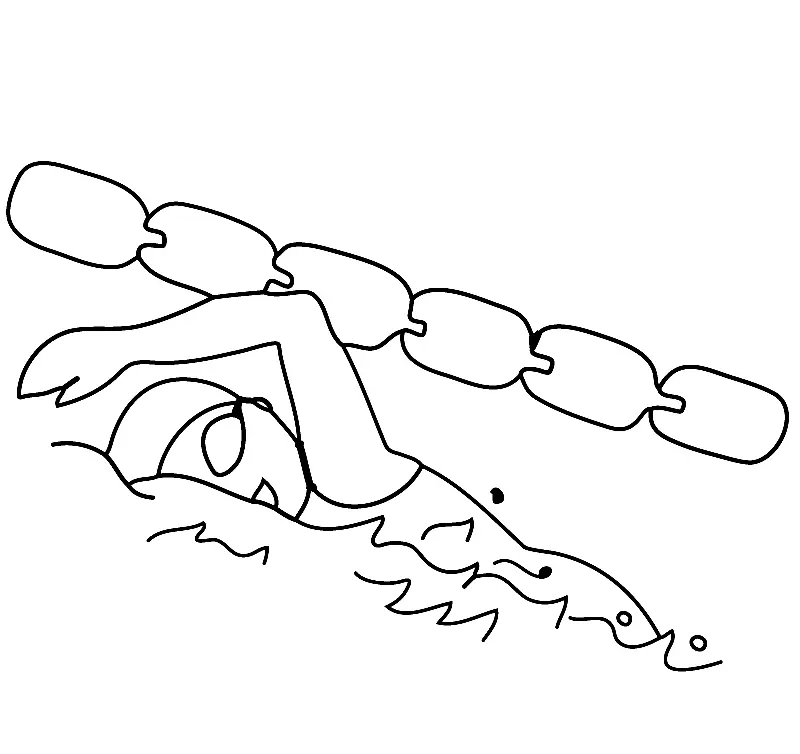 Swimming Coloring Pages 3