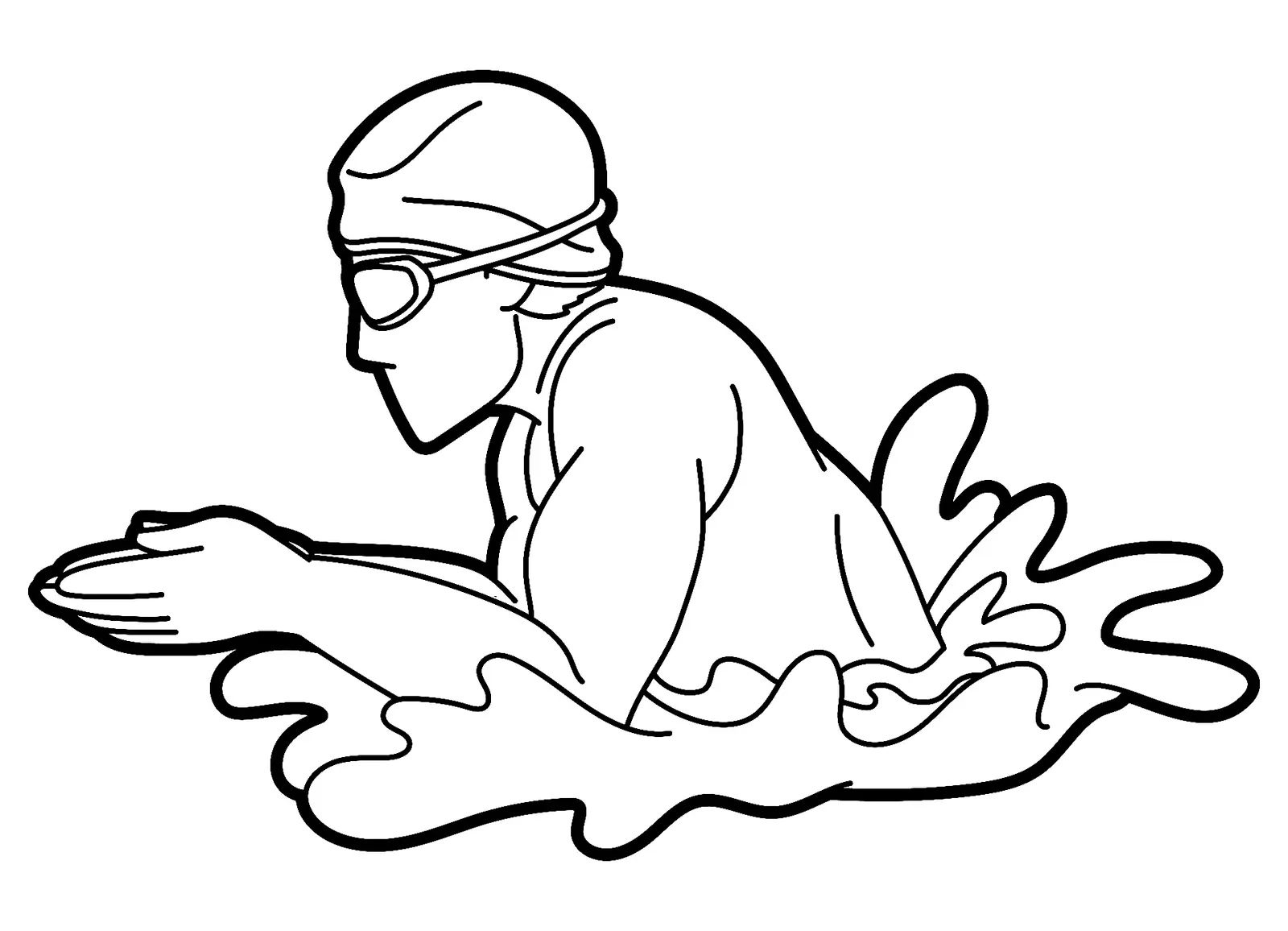 Swimming Coloring Pages 5