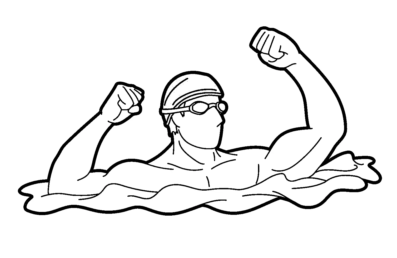 Swimming Coloring Pages 7