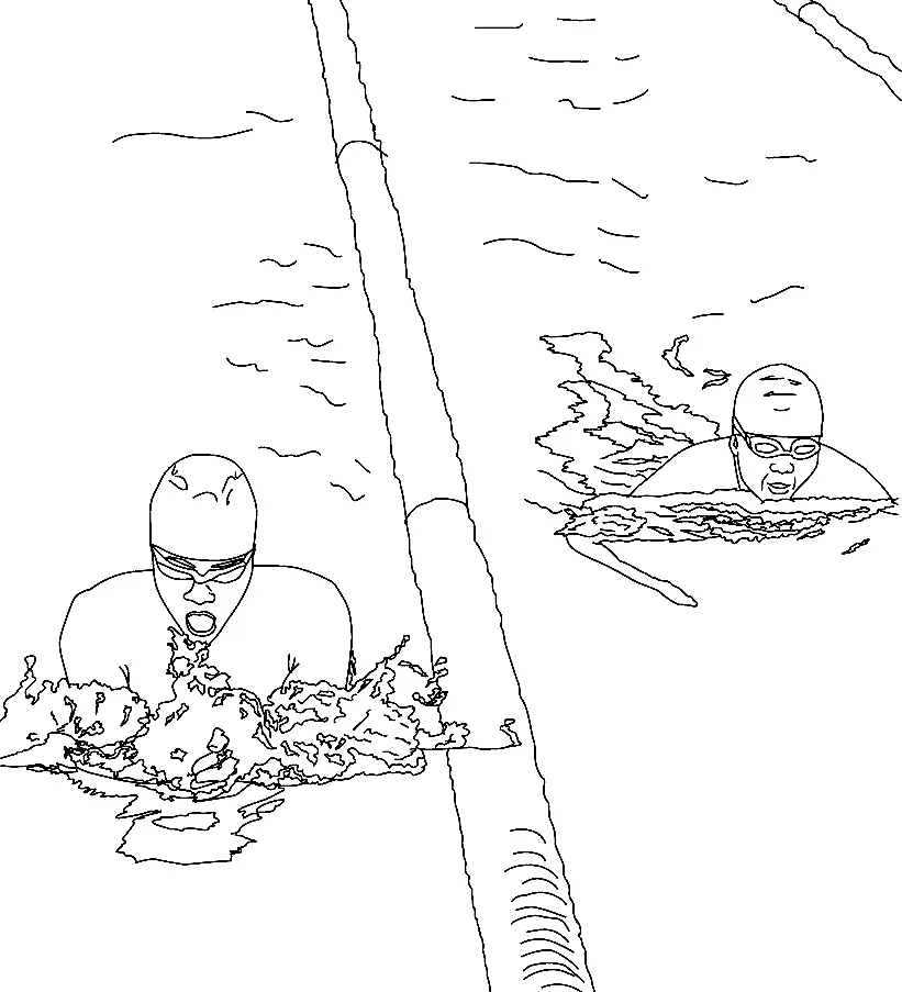 Swimming Coloring Pages 8