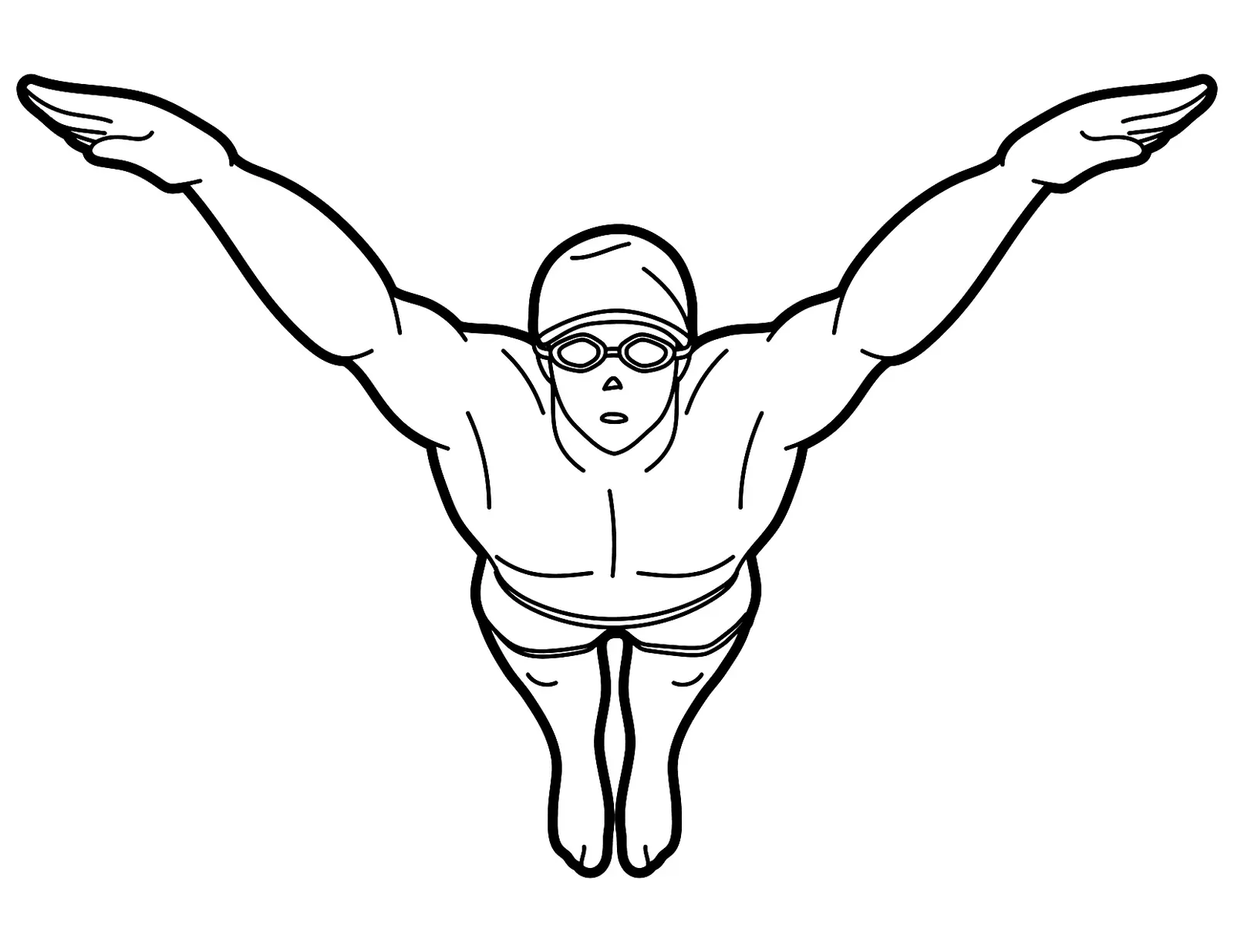 Swimming Coloring Pages 9