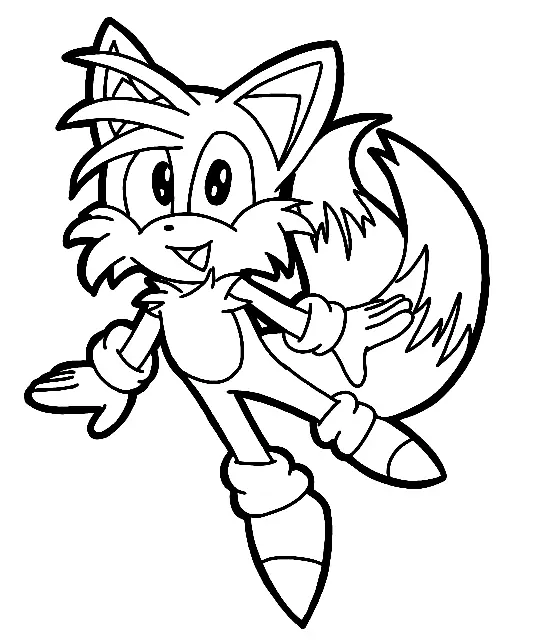 Tails Coloring Pages 50