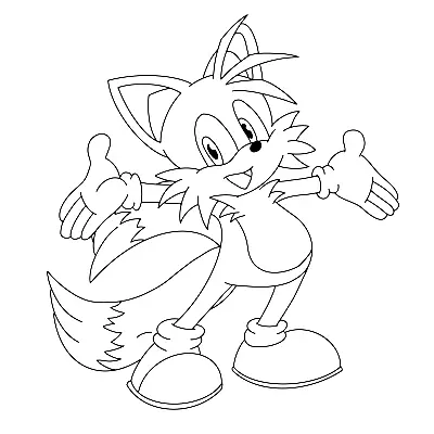 Tails Coloring Pages 51