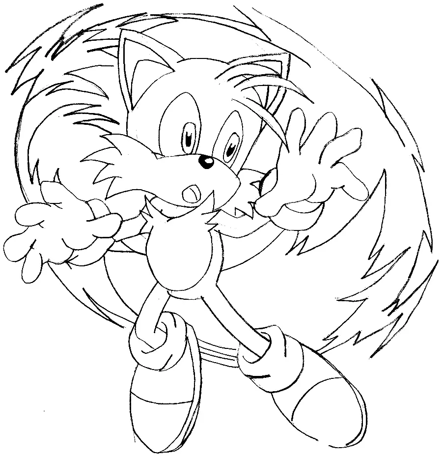 Tails Coloring Pages 52