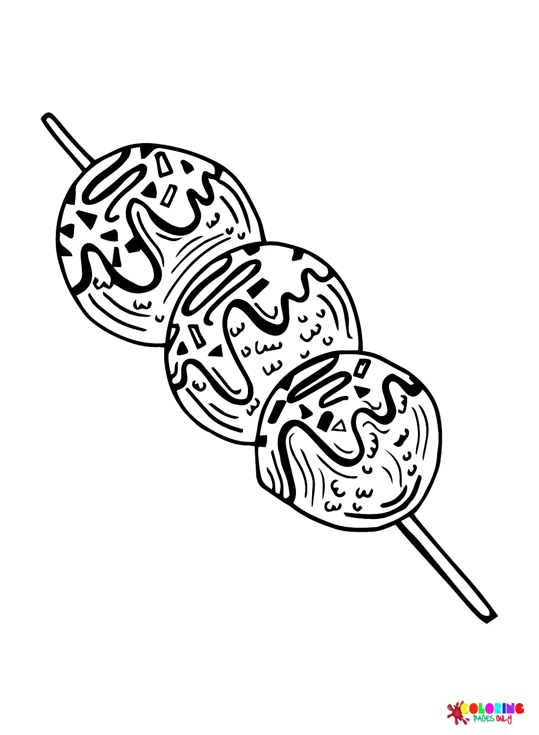 Takoyaki Coloring Pages 26