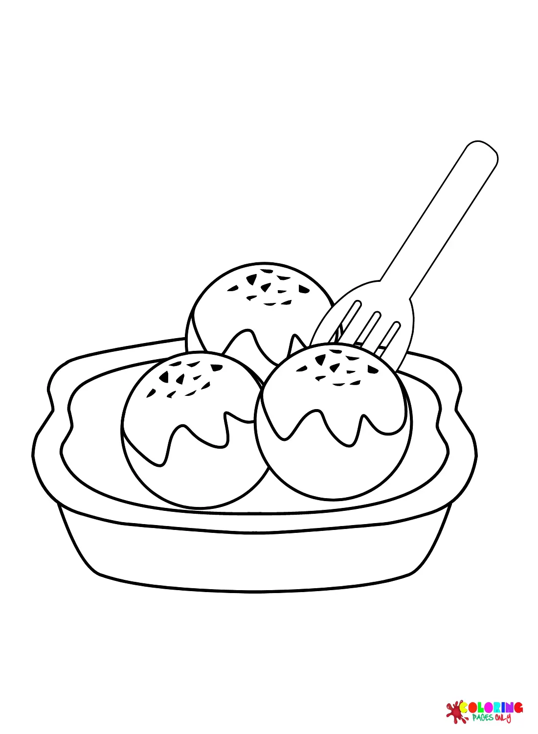 Takoyaki Coloring Pages 7