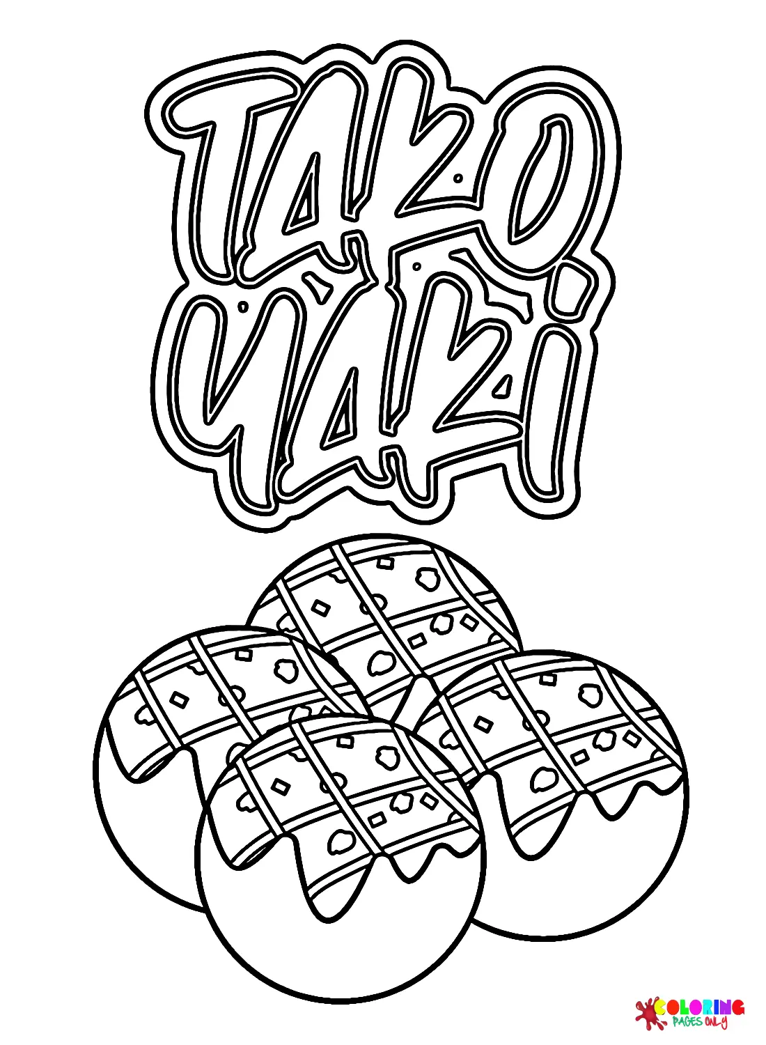 Takoyaki Coloring Pages 9