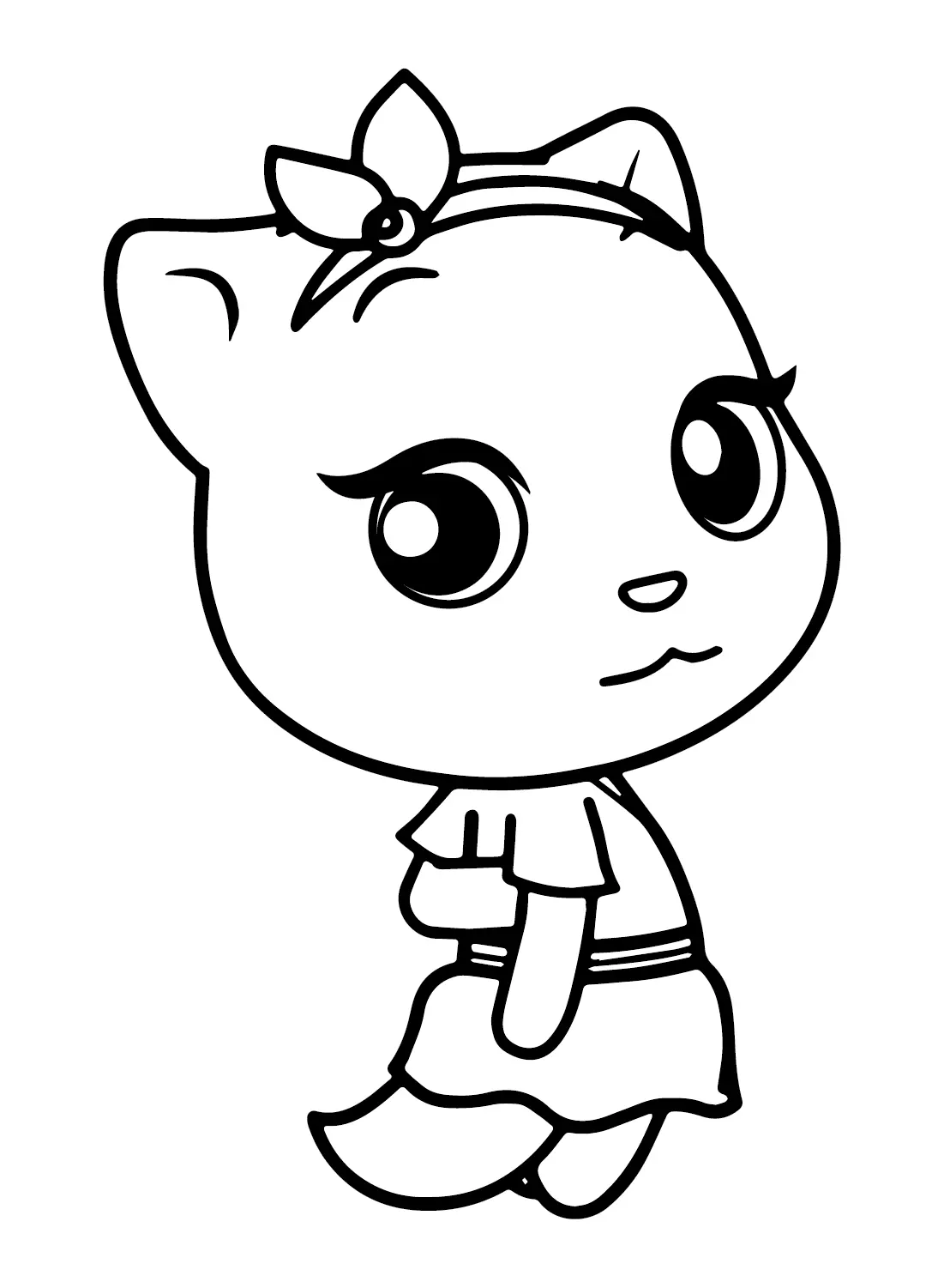 Talking Angela Coloring Pages 13