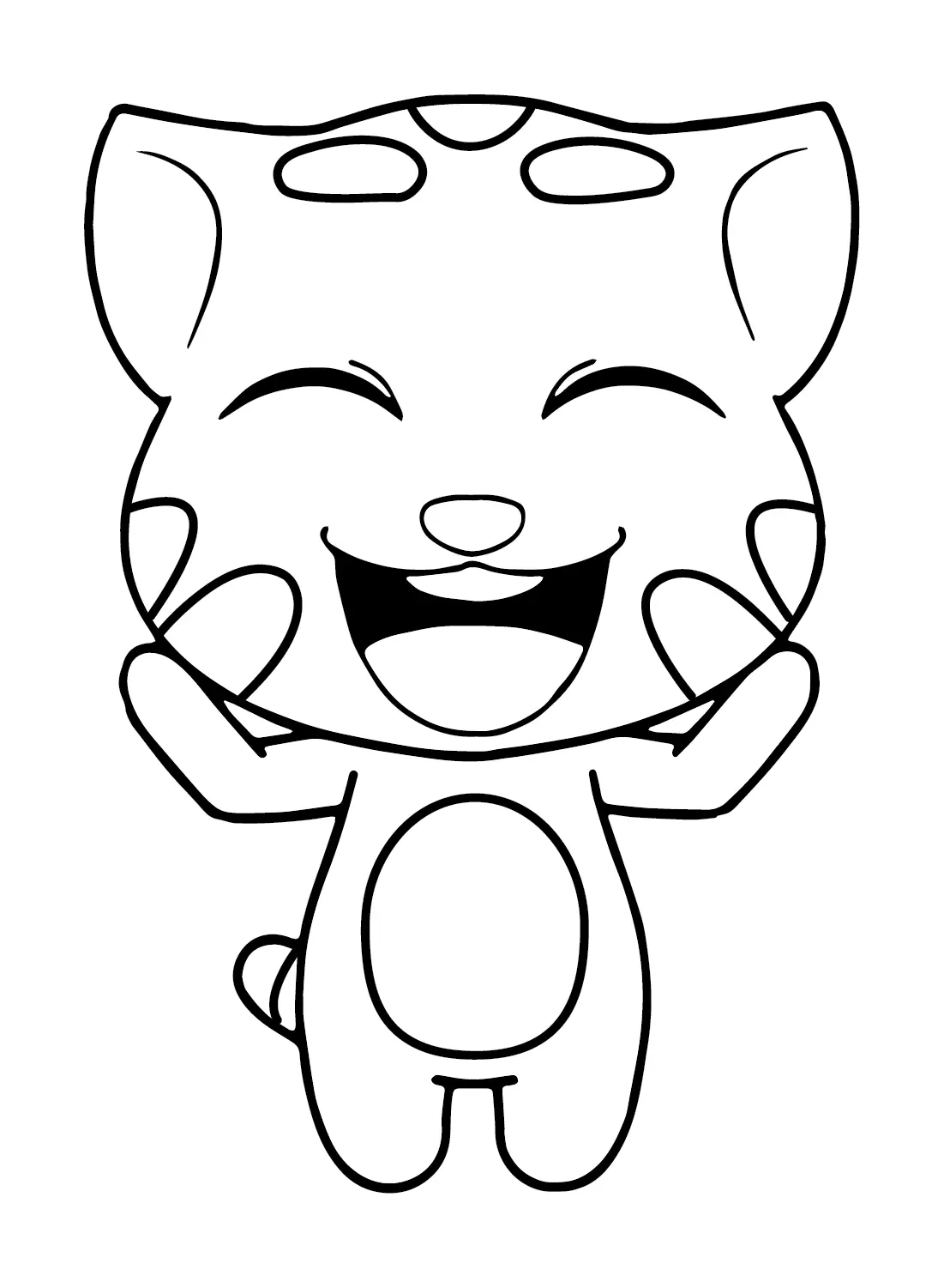 Talking Tom Coloring Pages 13