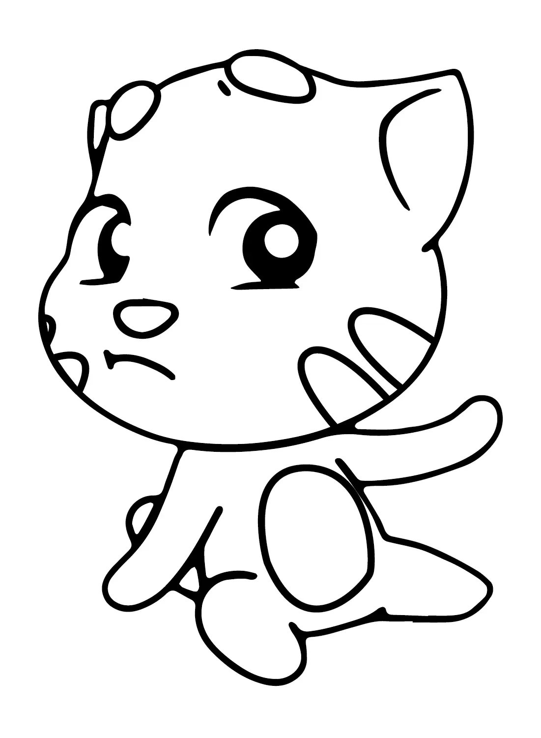 Talking Tom Coloring Pages 15