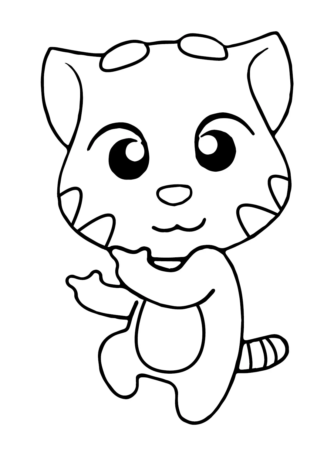 Talking Tom Coloring Pages 20