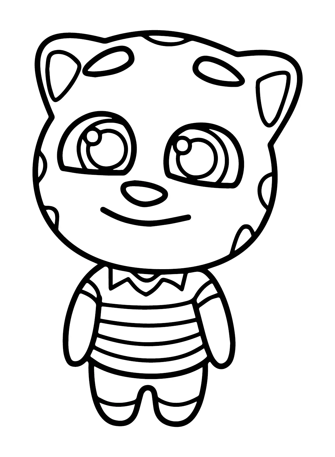 Talking Tom Coloring Pages 3