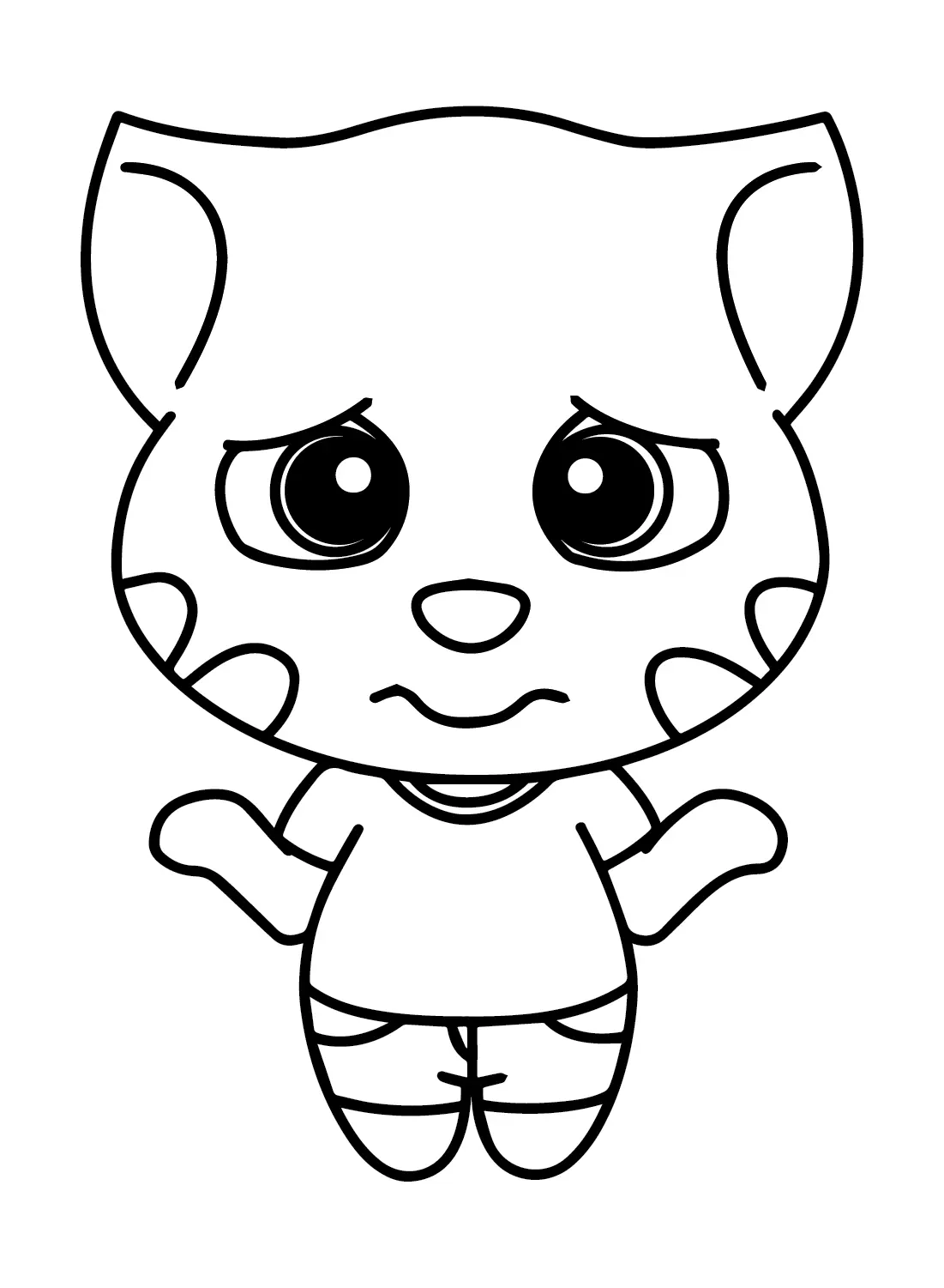 Talking Tom Coloring Pages 5