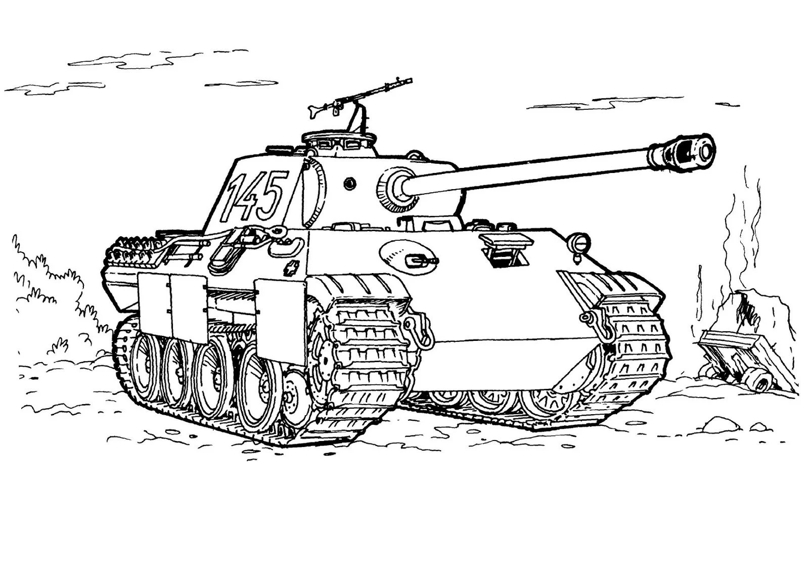 Tank Coloring Pages 79