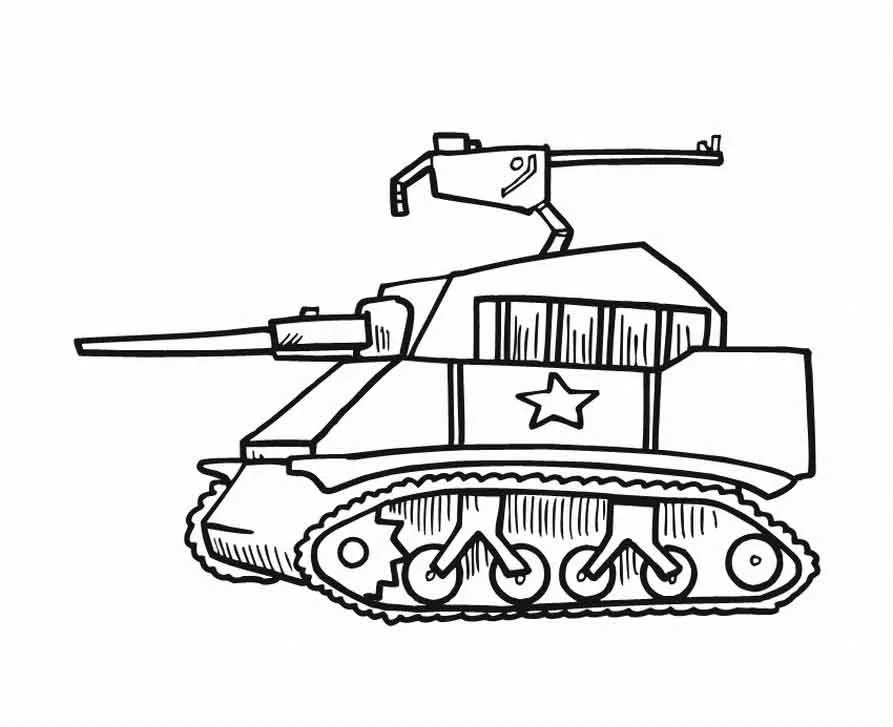 Panzer Ausmalbilder 96