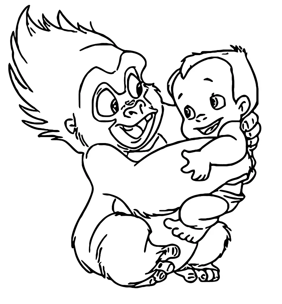 Tarzan Para Colorear 52