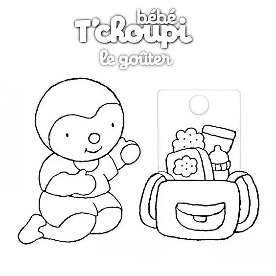 Tchoupi para Colorir 16