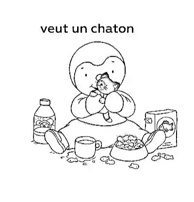 Tchoupi para Colorir 31