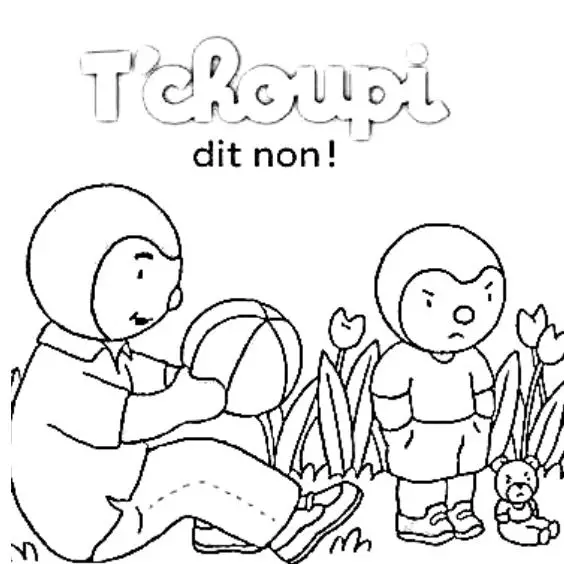 Tchoupi coloring pages 50