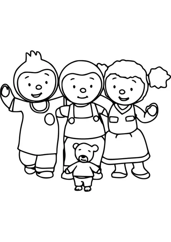 Tchoupi para Colorear 60