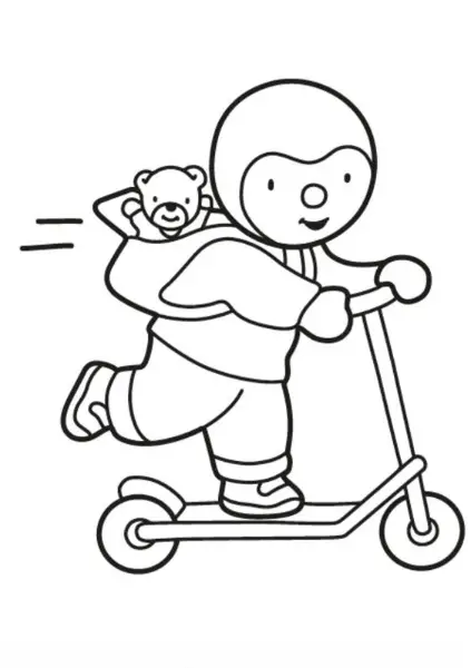 Tchoupi coloring pages 65