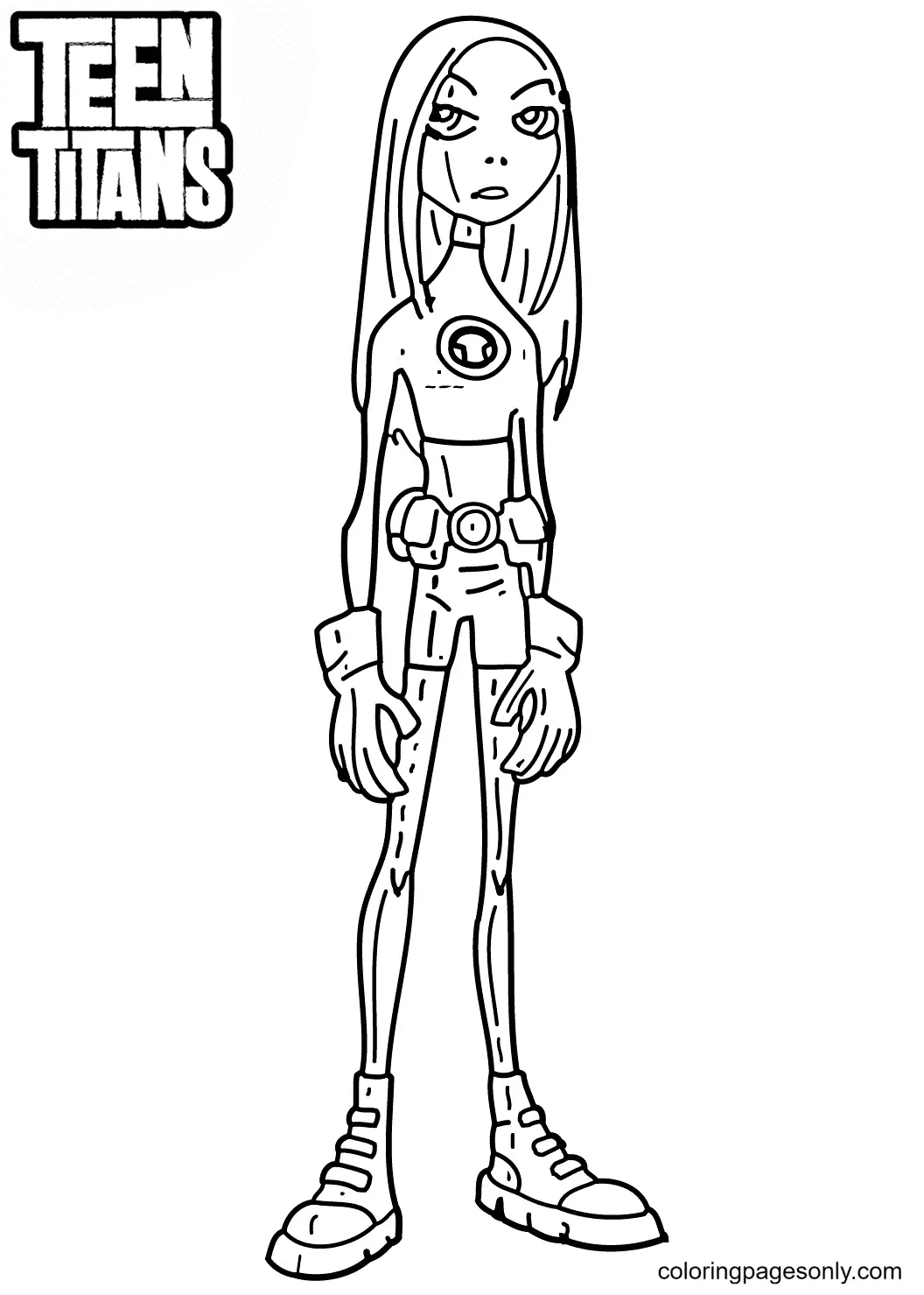 Teen Titans Go Coloring Pages 74