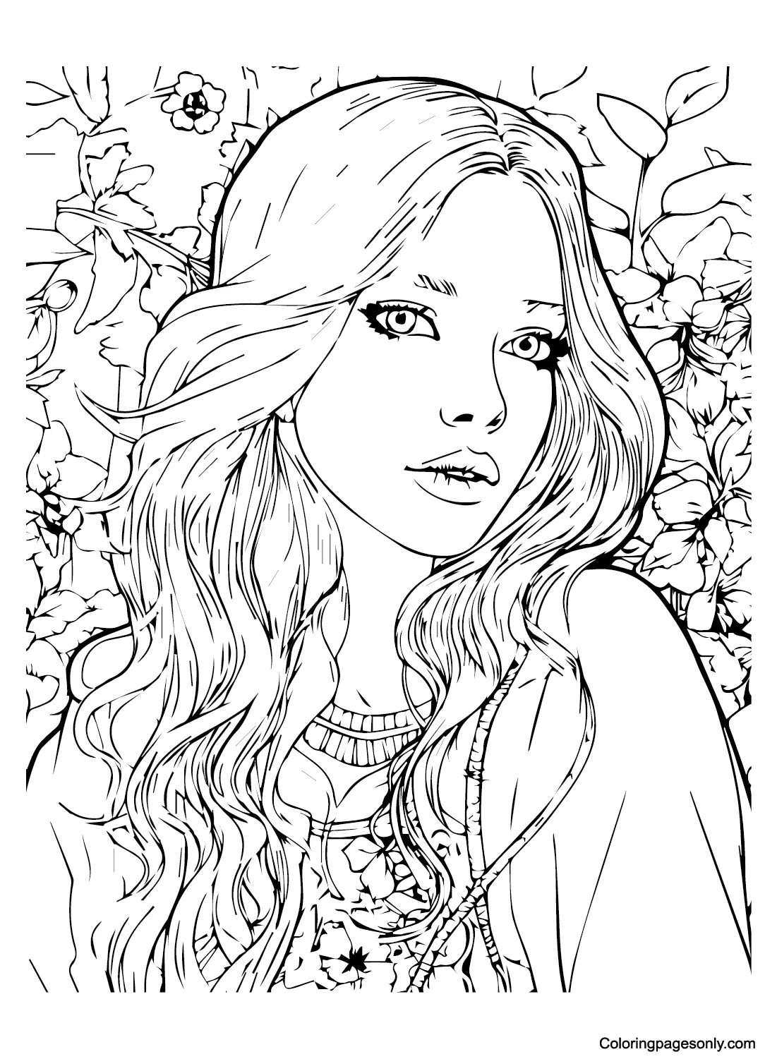 Teenage Girls Coloring Pages 15