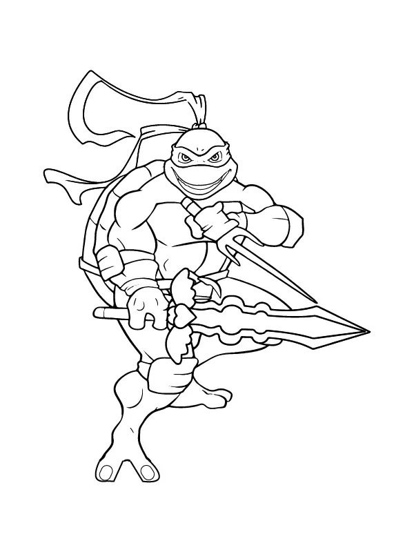 Desenhos de Teenage Mutant Ninja Turtles Para Colorir 11