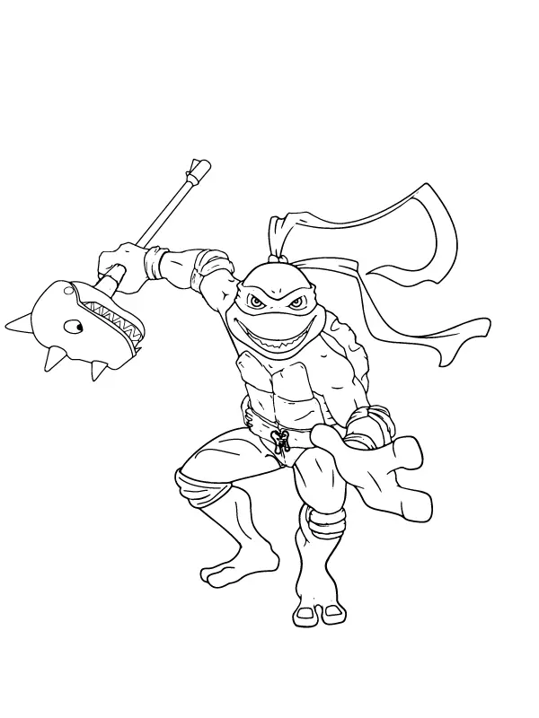 Desenhos de Teenage Mutant Ninja Turtles Para Colorir 12