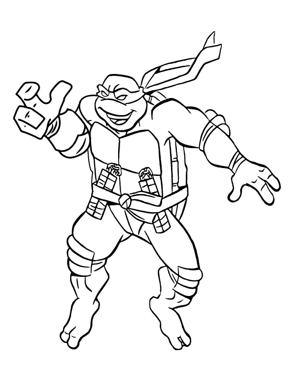 Desenhos de Teenage Mutant Ninja Turtles Para Colorir 6