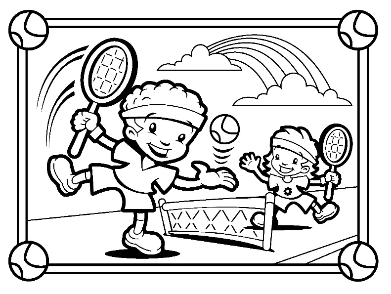 Tennis Coloring Pages 52