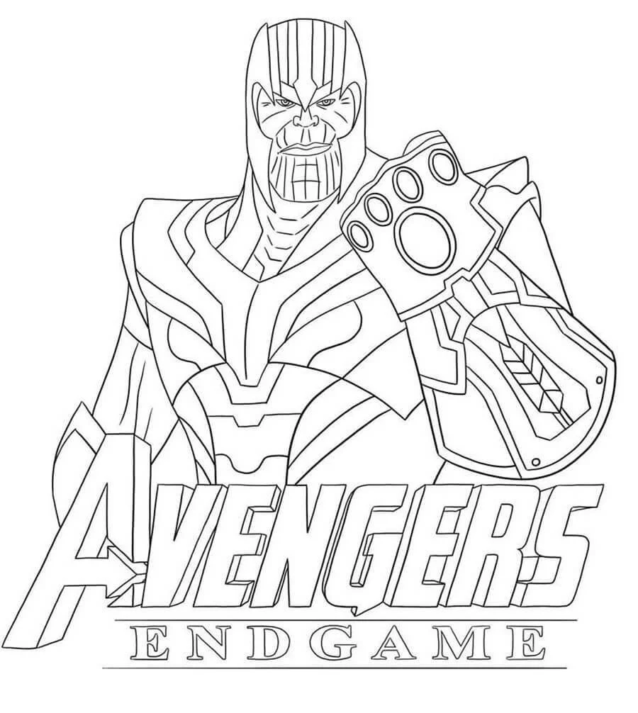 Thanos Coloring Pages 1